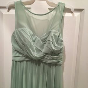 Green bridesmaid dress